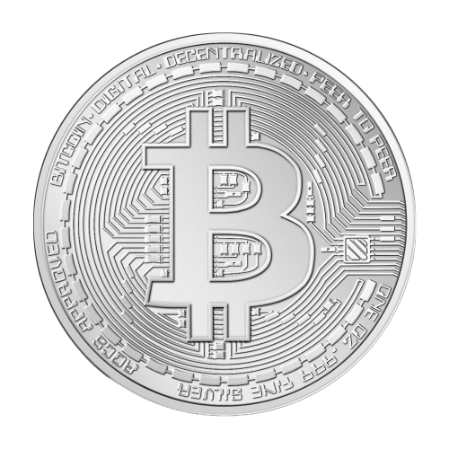 Ronde 1 once d'argent Bitcoin | Patriot Coins