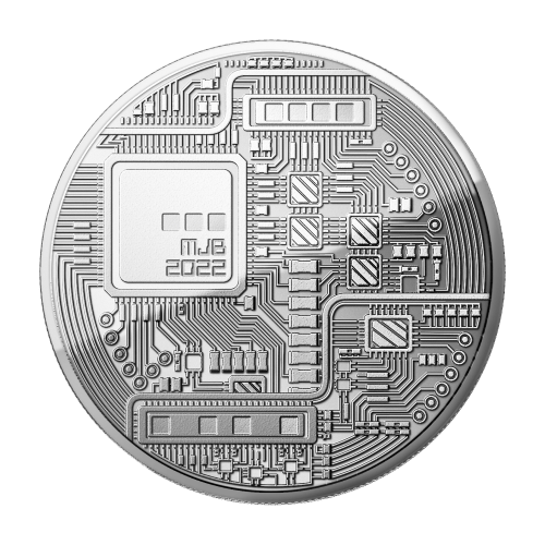 Ronde 1 once d'argent Bitcoin | Patriot Coins