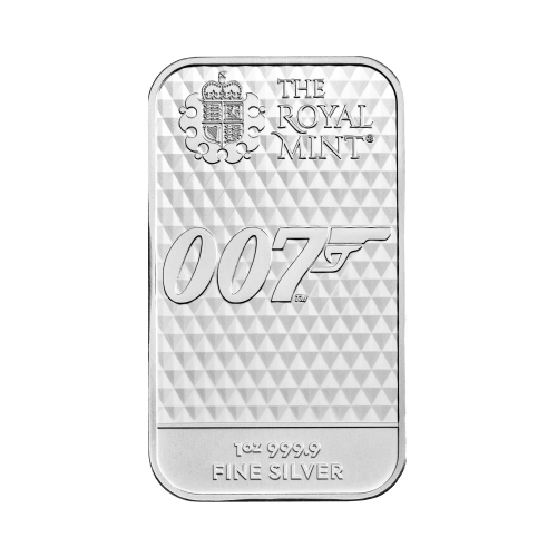 1 oz James Bond 007 Diamonds Are Forever Silver Bar | The Royal