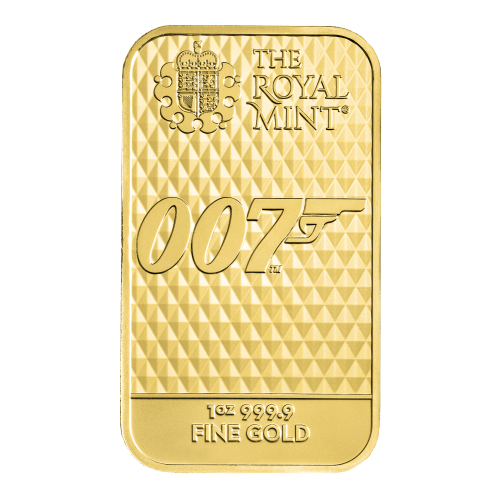 1 oz James Bond 007 Diamonds Are Forever Gold Bar | The Royal Mint