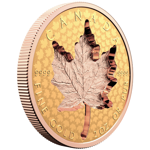 Pièce 2 onces en or Feuille d'érable super incuse 2022 | Monnaie royale canadienne