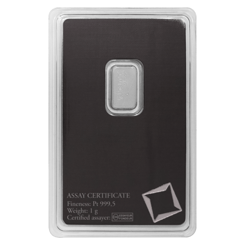 1 gram Platinum Bar | Valcambi | Silver Gold Bull Canada