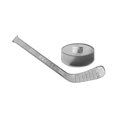 Ensemble de 2 pièces 1/2 once d'argent Série Sports en héritage : Hockey sur glace 2022| PAMP Suisse