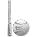 Set of 2 x 1/2 oz 2022 Heritage Sports Series: Baseball Silver Coin | PAMP Suisse