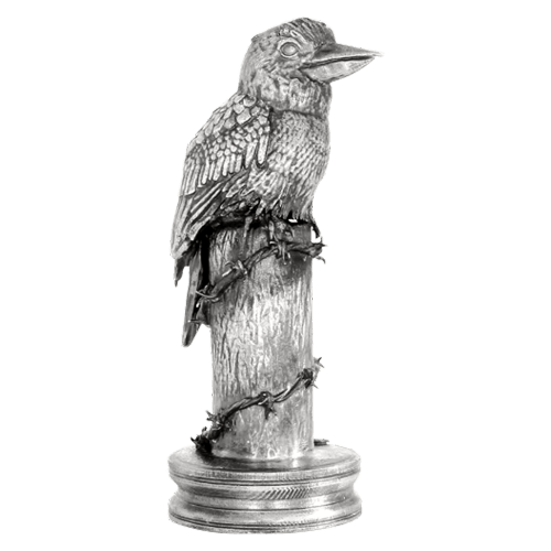 20 oz Kookaburra Silver Statue