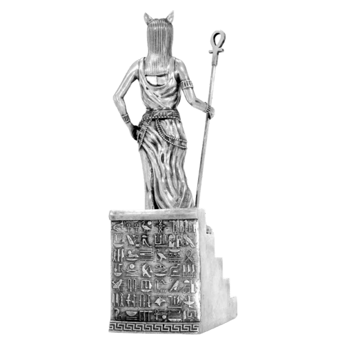 Statue Bastet 11 onces d'argent