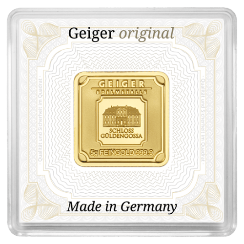 5 gram Gold Bar | Geiger Edelmetalle | Silver Gold Bull Canada