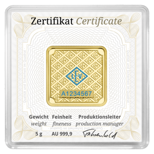 5 gram Gold Bar | Geiger Edelmetalle