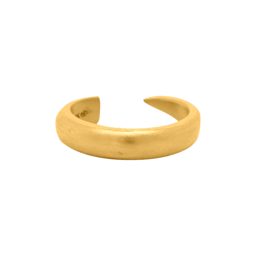 9.0 gram 24 kt Medium Adjustable Horn Gold Ring