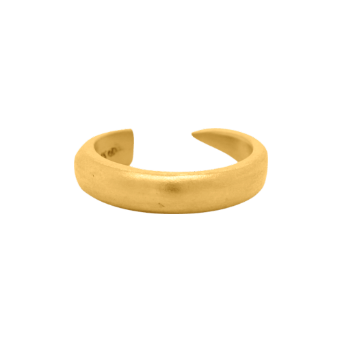 12.6 gram 24 kt Large Adjustable Horn Gold Ring