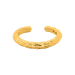 5.3 gram 24 kt Medium Adjustable Textured Root Gold Ring