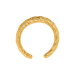 5.3 gram 24 kt Medium Adjustable Textured Root Gold Ring
