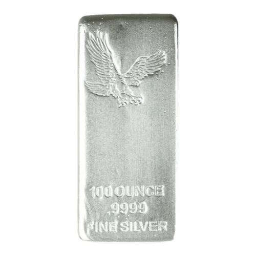 100 oz Eagle Silver Bar | CNT