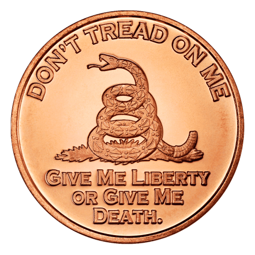 1 oz Don't Tread on Me Copper Round