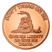 1 oz Don't Tread on Me Copper Round
