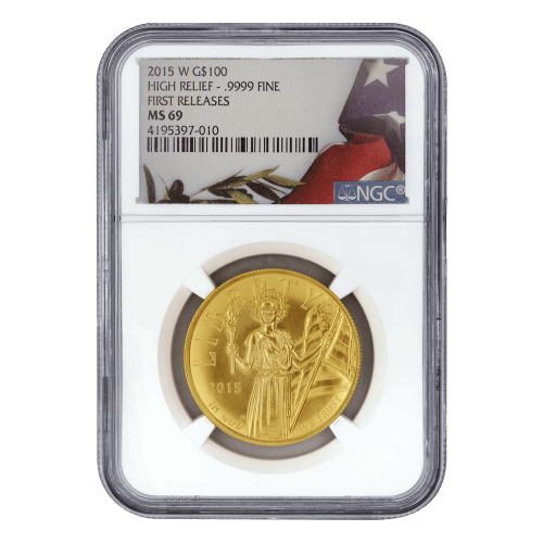 1 oz 2015 American Liberty High Relief MS-69 Gold Coin | United States Mint