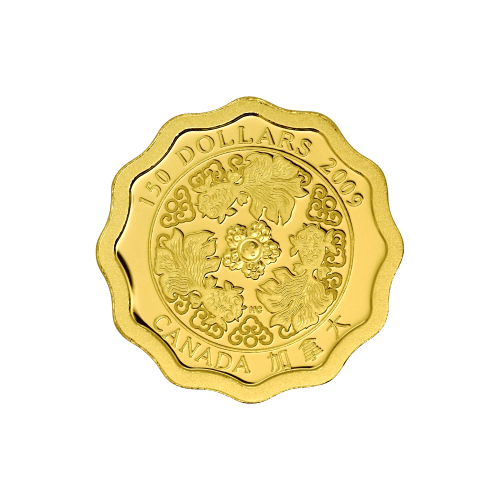 Pièce 1/3 once d'or Bénédiction de richesse 2009 | Monnaie royale canadienne