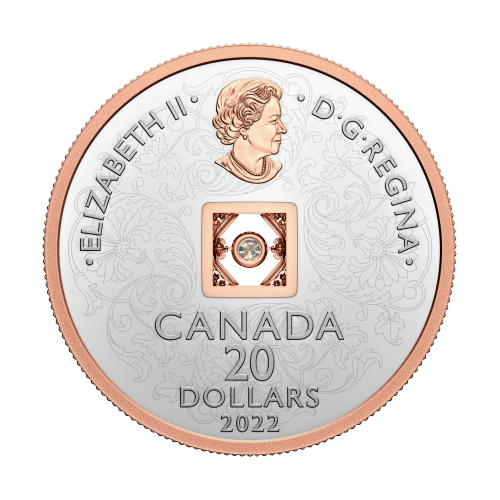 2022 Sparkle of the Heart Dancing Diamond Silver Coin | Royal Canadian Mint