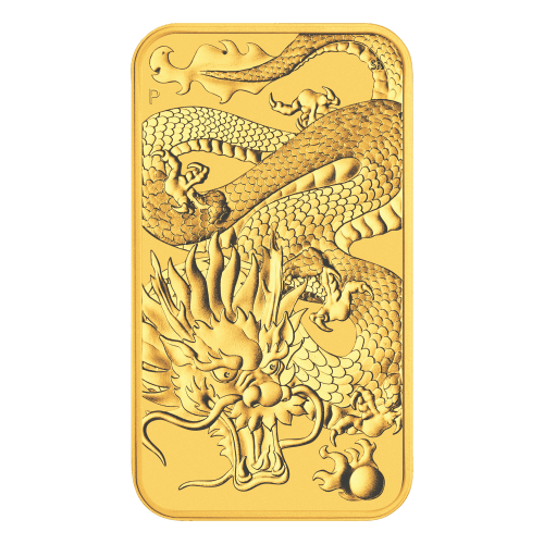 1 oz 2022 Dragon Rectangular Gold Coin | Perth Mint