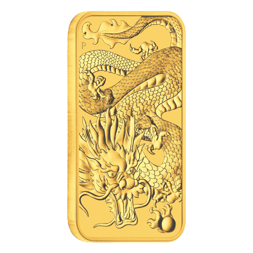 1 oz 2022 Dragon Rectangular Gold Coin | Perth Mint