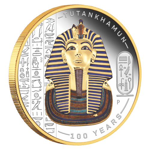 Pièce 2 onces d'argent plaqué or Découverte de Toutânkhamon : 100eme anniversaire 2022 | Monnaie de Perth