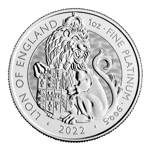 1 oz 2022 The Tudor Beasts: Lion of England Platinum Coin | The Royal Mint