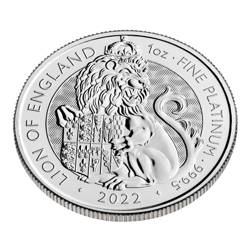 1 oz 2022 The Tudor Beasts: Lion of England Platinum Coin | The Royal Mint