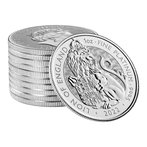 1 oz 2022 The Tudor Beasts: Lion of England Platinum Coin | The Royal Mint
