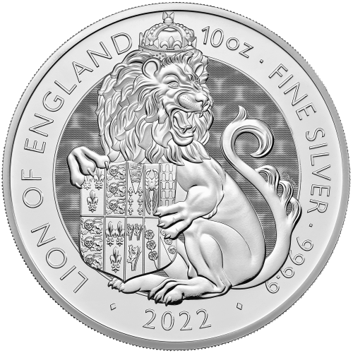 Pièce 10 onces d'argent Les Bêtes de Tudor : Lion d'Angleterre 2022 | La Monnaie royale