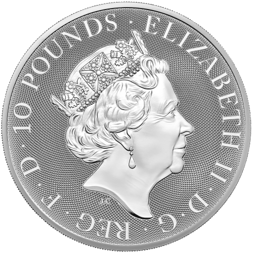 Pièce 10 onces d'argent Les Bêtes de Tudor : Lion d'Angleterre 2022 | La Monnaie royale