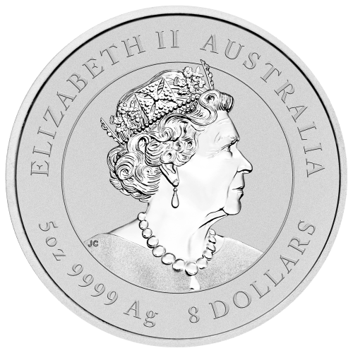 Pièce 5 onces d'argent Série Lunaire : Année du Tigre Australie 2022 | Monnaie de Perth