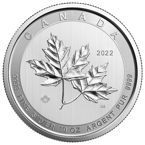 10 oz 2022 Magnificent Maple Leaves Silver Coin | Royal Canadian Mint