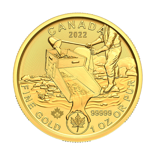 Pièce 1 once d'or à 99999 Ruée vers l'or du Klondike 2022 | Monnaie royale canadienne