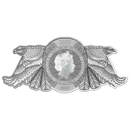 3 oz 2022 Shadow Hunters: Hawk Silver Coin | PAMP Suisse