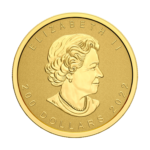Pièce 1 once d'or Feuille d'érable Très haut relief 2022 | Monnaie royale canadienne