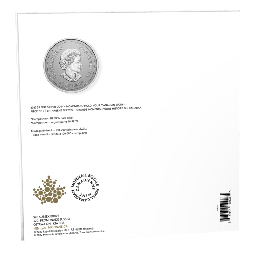 Pièce 1/4 once d'argent Grands moments : Votre histoire du Canada 2022 | Monnaie royale canadienne