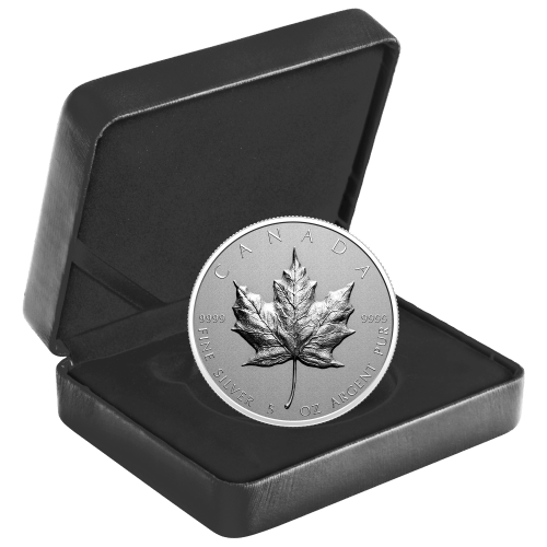 5 oz 2022 Ultra-High Relief Maple Leaf Silver Coin | Royal Canadian Mint