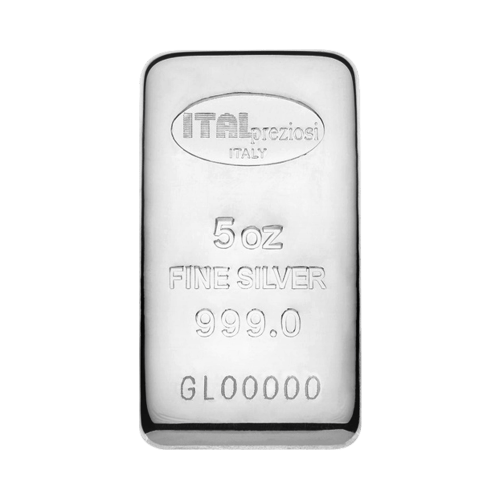 5 oz Silver Bar | Italpreziosi Mint