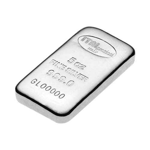 5 oz Silver Bar | Italpreziosi Mint
