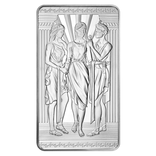 10 oz Three Graces Silver Bar | The Royal Mint