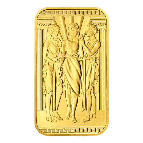 1 oz Three Graces Gold Bar | The Royal Mint