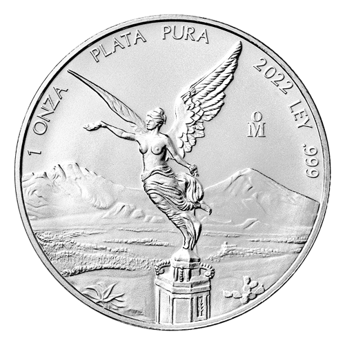 Pièce 1 once d'argent Libertad mexicaine 2022 | Monnaie mexicaine