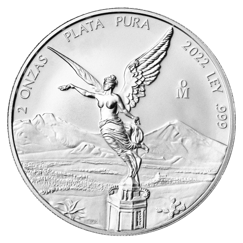 Pièce 2 onces d'argent Libertad mexicaine 2022 | Monnaie mexicaine