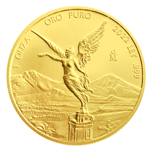 Pièce 1 once d'or Libertad mexicaine 2022 | Monnaie mexicaine