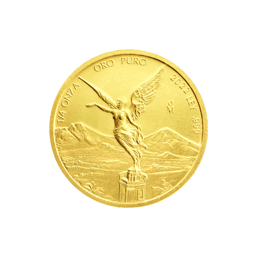 Pièce 1/4 once d'or Libertad mexicaine 2022 | Monnaie mexicaine