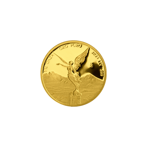 Pièce 1/10 once d'or Épreuve numismatique Libertad mexicaine 2022 | Monnaie mexicaine