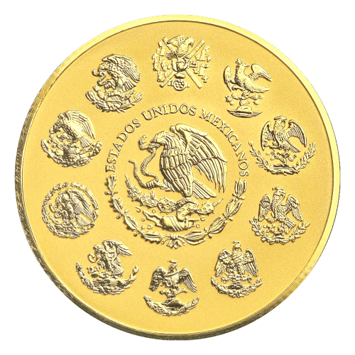 Pièce 1 once d'or Épreuve numismatique inverse Libertad mexicaine 2022 | Monnaie mexicaine