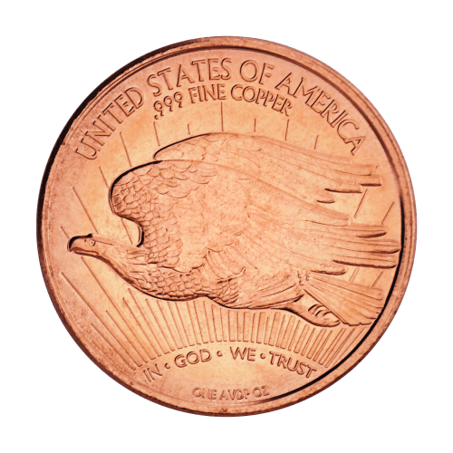 1 oz Saint Gaudens Copper Round