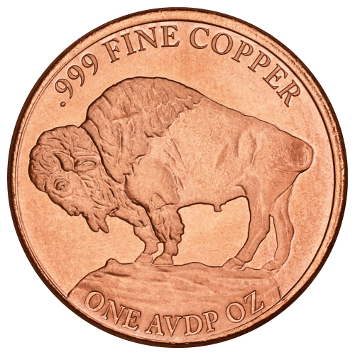 1 oz Buffalo Nickel Copper Round