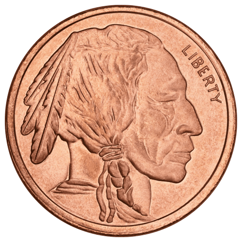 1 oz Buffalo Nickel Copper Round